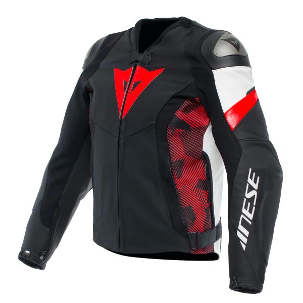 Giacche moto Dainese Avro 5 Black Red Lava White Giacche moto Dainese Avro 5 Black Red Lava White