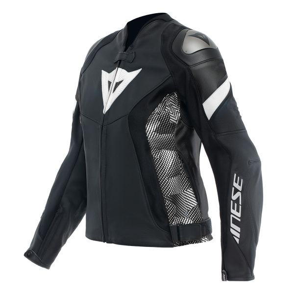 Giacche moto Dainese Avro 5 Woman Black Black White Giacche moto Dainese Avro 5 Woman Black Black White