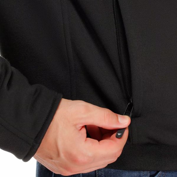 Dainese Bovisa Safety Hoodie Full Zip Black White