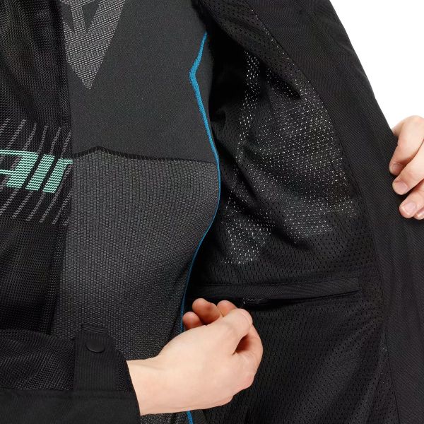 Dainese Herosphere Air Tex Woman Black Gray Light Green