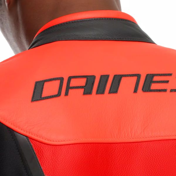 Dainese Iperattiva Leather-Tex Red Fluo Black
