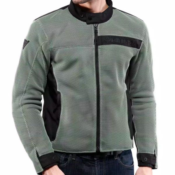 Dainese Lisbona Air Tex Verde Iceberg Nero
