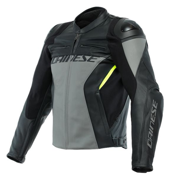 Giacche moto Dainese Racing 4 Charcoal Grey Black Giacche moto Dainese Racing 4 Charcoal Grey Black