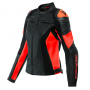 Giacche moto Dainese Racing 4 Lady Black Fluo Red