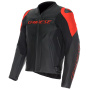 Giacche moto Dainese Corsa 5 Pelle Nero Rosso Fluo