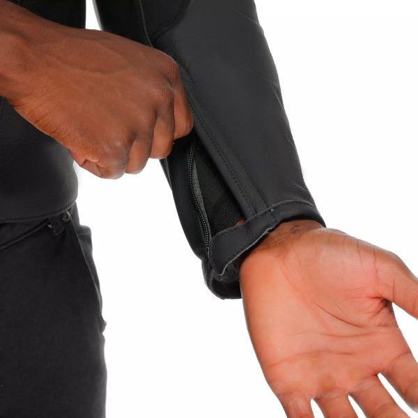 Dainese Corsa 5 Pelle Nero Rosso Fluo