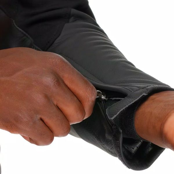 Dainese Corsa 5 Pelle Argento Nero Rosso Fluo