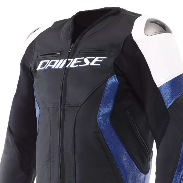 Dainese Racing 5 Leather Bianco Blu Nero