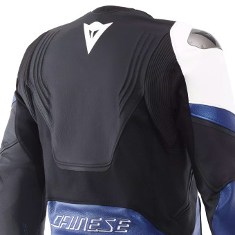 Dainese Racing 5 Leather Bianco Blu Nero