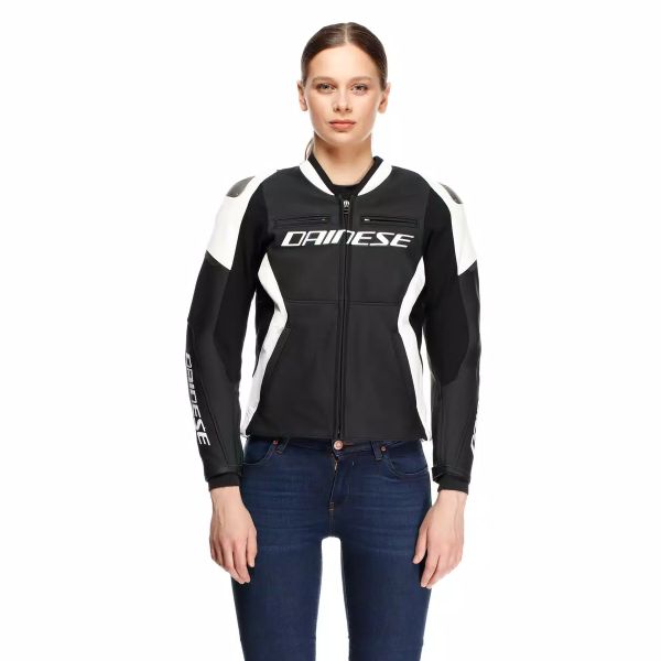 Dainese Corsa 5 Pelle Donna Nero Bianco