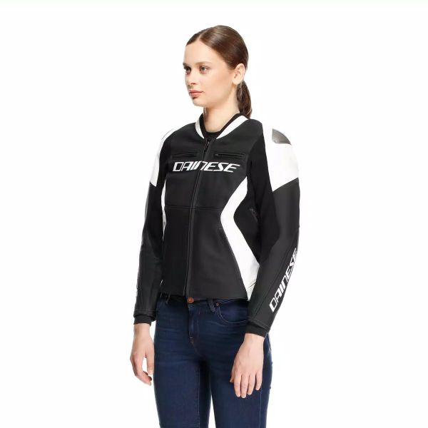 Dainese Corsa 5 Pelle Donna Nero Bianco