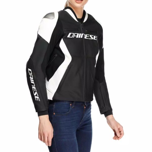 Dainese Corsa 5 Pelle Donna Nero Bianco