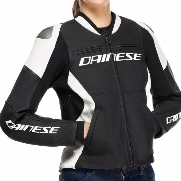 Dainese Corsa 5 Pelle Donna Nero Bianco
