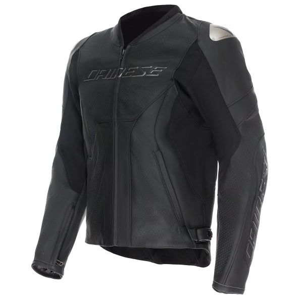 Giacche moto Dainese Racing 5 Perf Leather Black Black