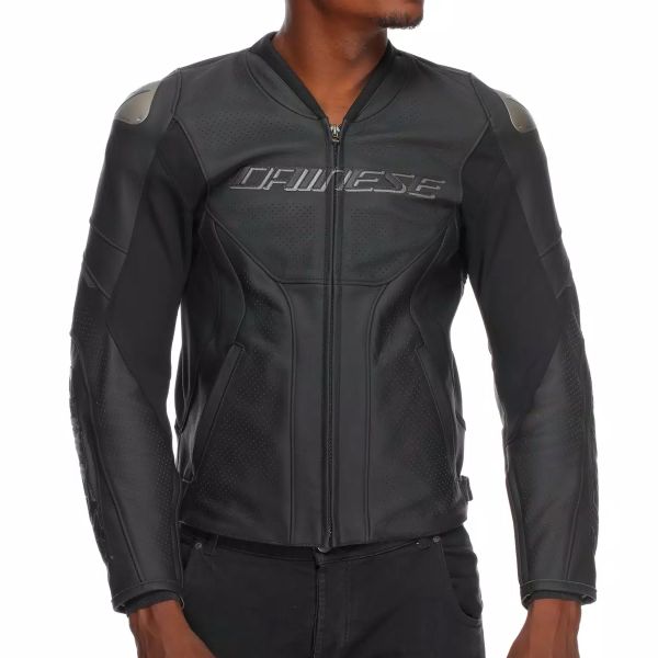 Dainese Racing 5 Perf Leather Black Black