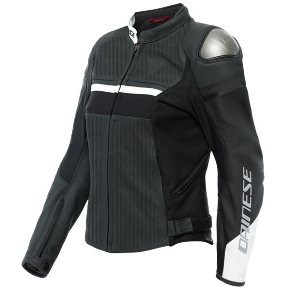 Giacche moto Dainese Rapida Lady Black Matt White