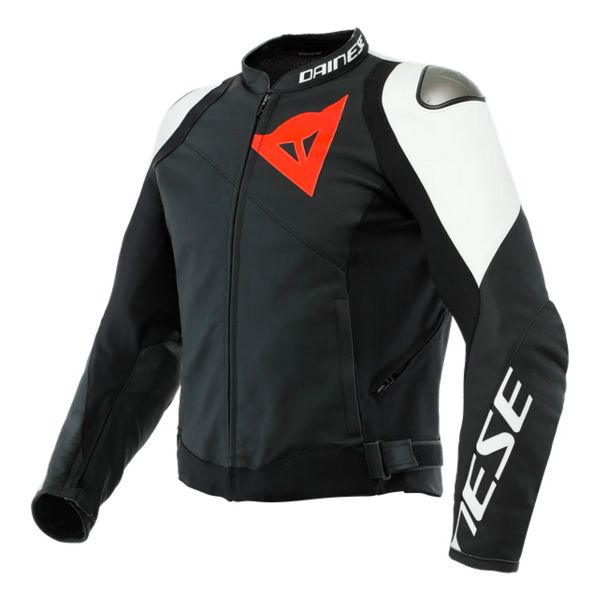Giacche moto Dainese Sportiva Black Matt White