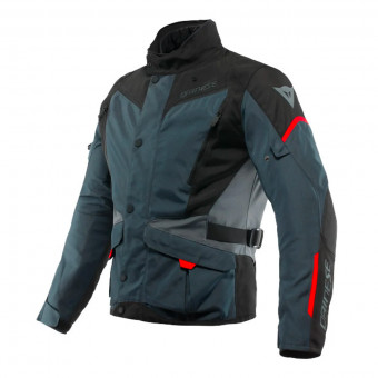 Giacche moto Dainese Tempest 3 D-Dry Ebony Black Lava Red