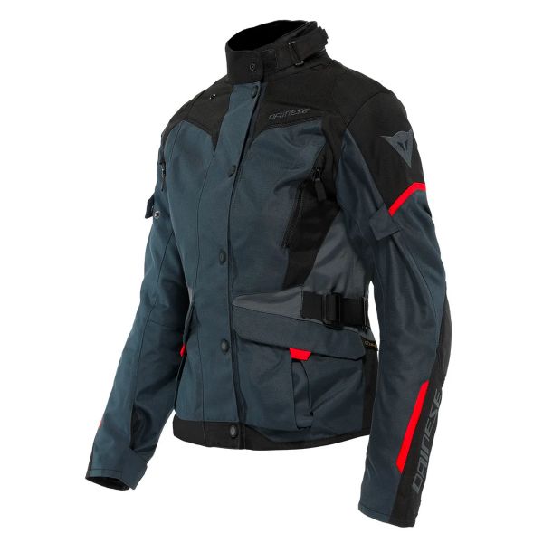 Giacche moto Dainese Tempest 3 D-Dry Lady Ebony Black Lava Red Giacche moto Dainese Tempest 3 D-Dry Lady Ebony Black Lava Red