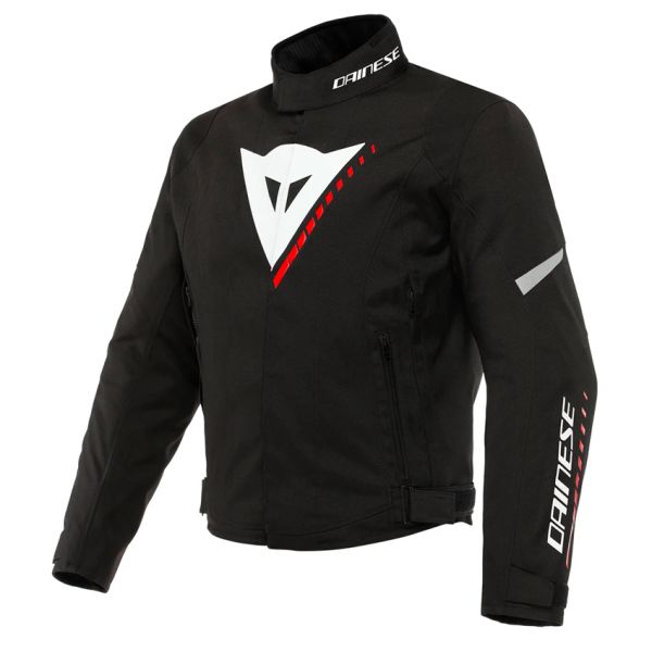 Giacche moto Dainese Veloce D-Dry Black White Lava Red