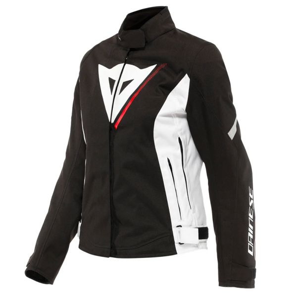 Giacche moto Dainese Veloce Lady D-Dry Black White Lava Red