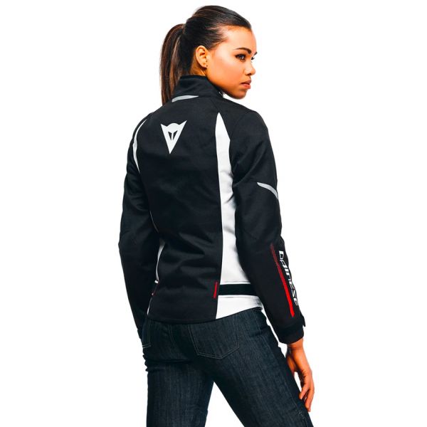 Dainese Veloce Lady D-Dry Black White Lava Red