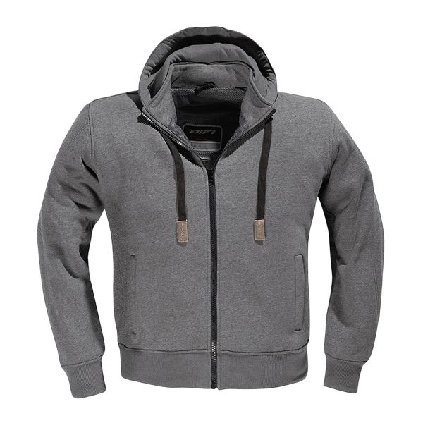 Giacche moto DIFI Downtown Hoodie Dark Grey Melange Giacche moto DIFI Downtown Hoodie Dark Grey Melange