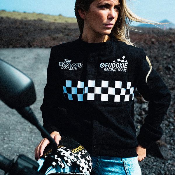 Giacche moto EUDOXIE Nascar Cheakboard