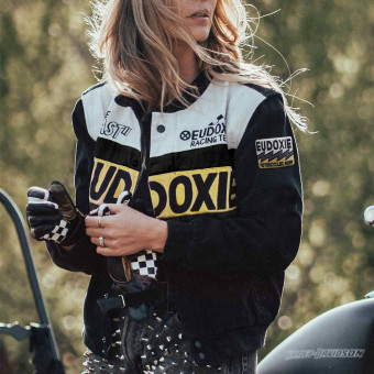 Giacche moto EUDOXIE Nascar Yellow Giacche moto EUDOXIE Nascar Yellow