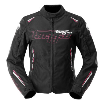 Giacche moto Furygan Agata Nero Bianco Rosa