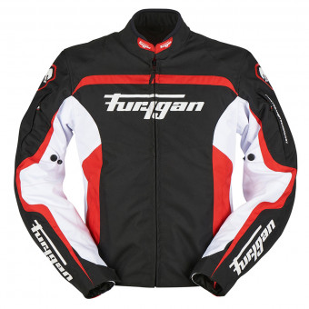 Giacche moto Furygan Diablo Black White Red