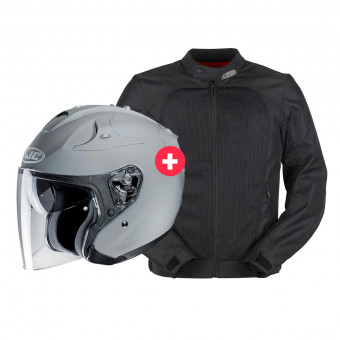 Giacche moto Furygan Genesis Mistral Evo 2 Black + FG-JET N. Grey