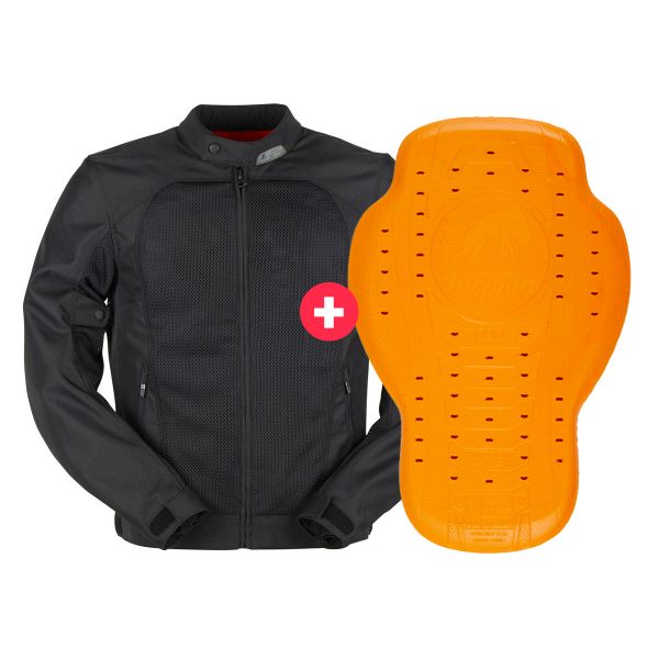 Giacche moto Furygan Genesis Mistral Lady Evo 2 Black + Dorsale D3O Viper Livello 2