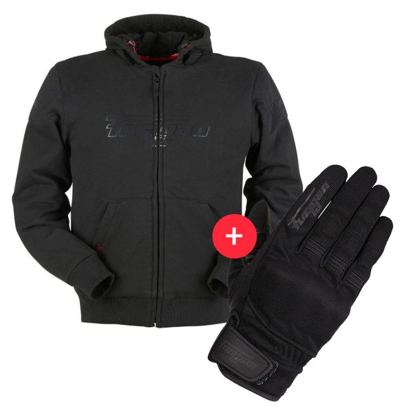 Giacche moto Furygan Luxio Evo Black + Jet D3O Black