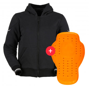 Giacche moto Furygan Luxio Lady Evo Black White + Back Protector D3O Viper Level 2