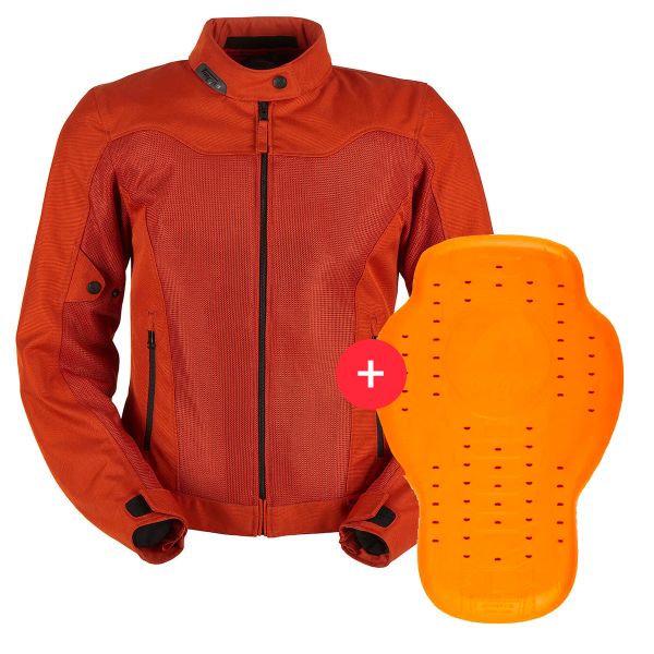 Giacche moto Furygan Mistral Lady Evo 3 Rouille + Back Protector D3O Viper Level 2