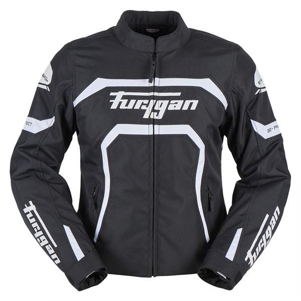 Giacche moto Furygan Mystic Evo Black White Giacche moto Furygan Mystic Evo Black White