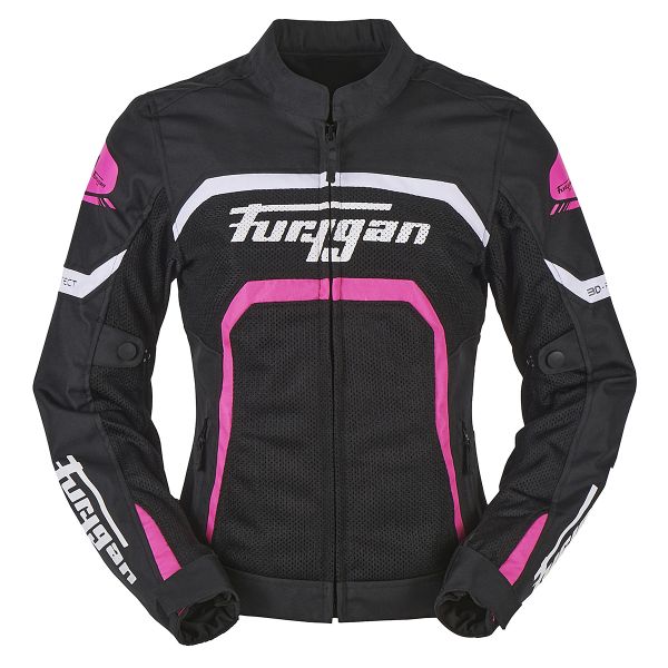 Giacche moto Furygan Mystic Evo Vented Black White Pink Giacche moto Furygan Mystic Evo Vented Black White Pink
