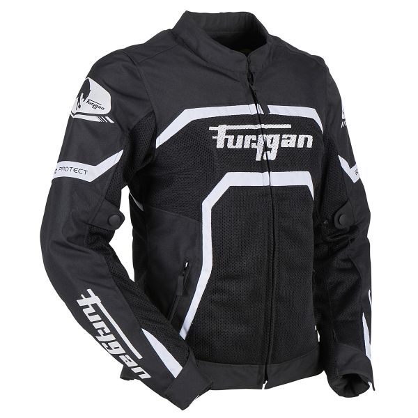 Furygan Mystic Evo Vented Black White