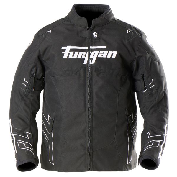 Giacche moto Furygan Neon Kid Nero Bianco Giacche moto Furygan Neon Kid Nero Bianco