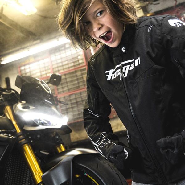 Furygan Neon Kid Nero Bianco