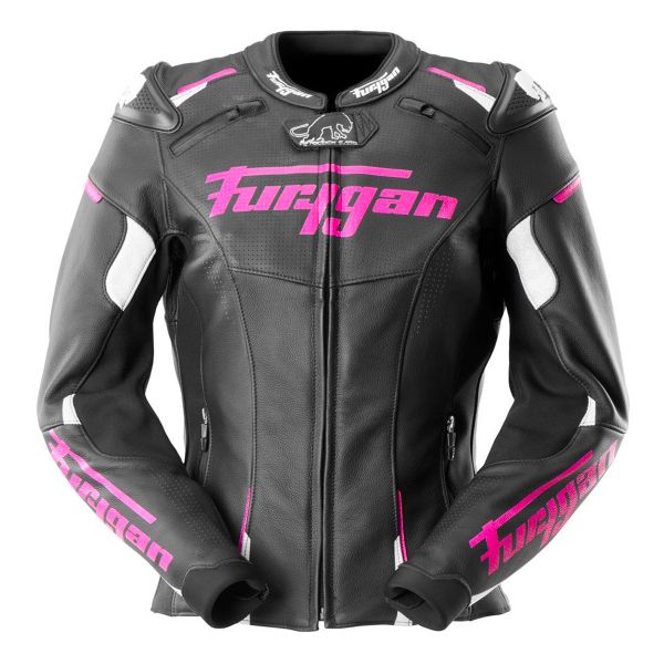 Giacche moto Furygan Raptor Lady Nero Bianco Rosa