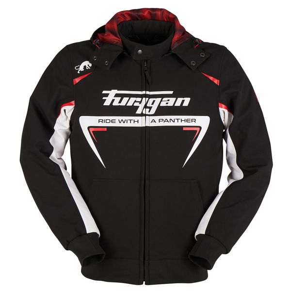 Giacche moto Furygan Sektor Roadster Black White Red Giacche moto Furygan Sektor Roadster Black White Red