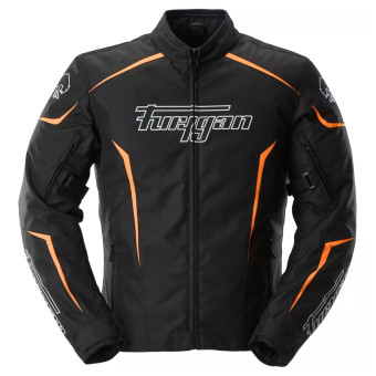 Giacche moto Furygan Yori Nero Bianco Arancione Pugnale