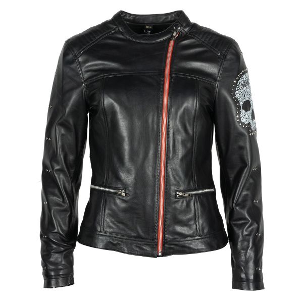 Giacche moto Helstons Cher Leather Lady Soft Black Giacche moto Helstons Cher Leather Lady Soft Black
