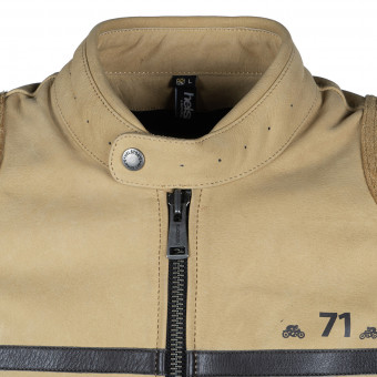 Helstons Chevy Air Leather Perforated Gold Brown