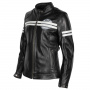 Giacche moto Helstons Chica Leather Black