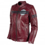 Giacche moto Helstons Chica Leather Burgundy