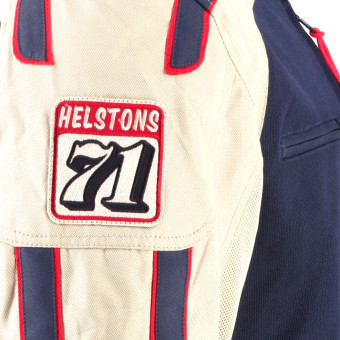 Helstons Clubman Air Mesh Blu Beige Rosso