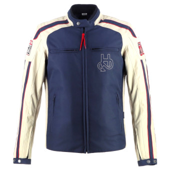 Giacche moto Helstons Clubman Blu Beige Rosso